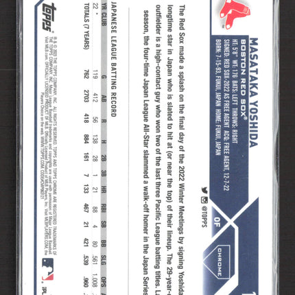 2023 Topps Chrome Masataka Yoshida #167 Pink Refractor RC