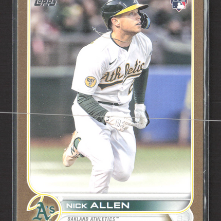 2022 Topps Update Series Nick Allen #US117 Gold RC 1457/2022