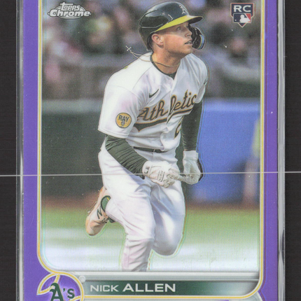 2022 Topps Chrome Update Nick Allen #USC117 Purple Sonic RC