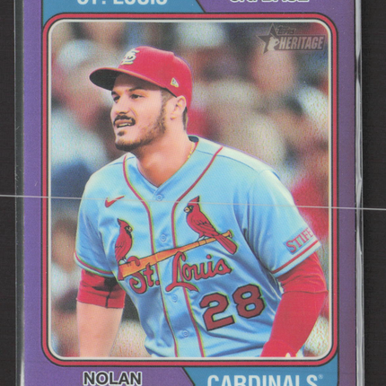 2023 Topps Heritage Nolan Arenado #677 Purple