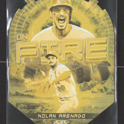 2022 Topps Fire On Fire Nolan Arenado #EF-13 Gold