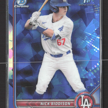 2022 Bowman Chrome Sapphire Edition Nick Biddison #BDC-165 1st Bowman