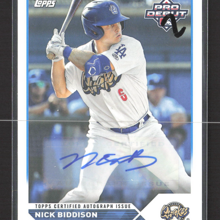 2023 Topps Pro Debut Nick Biddison #PD-176 auto