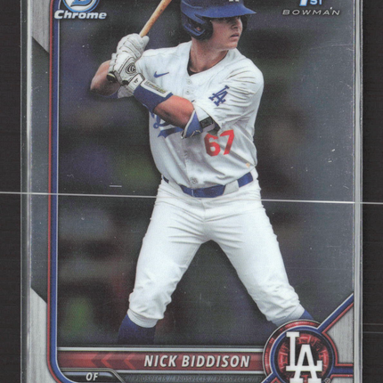 2022 Bowman Chrome Nick Biddison #BDC-165 1st Bowman