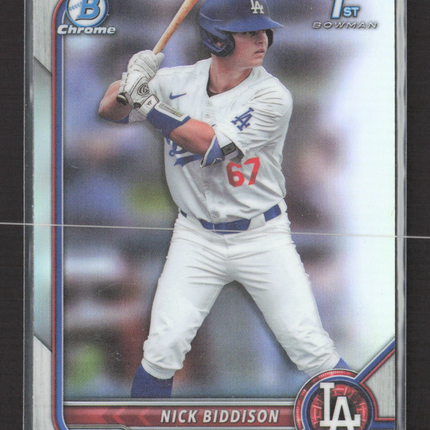 2022 Bowman Chrome Nick Biddison #BDC-165 Refractor