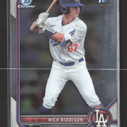 2022 Bowman Chrome Nick Biddison #BDC-165 1st Bowman