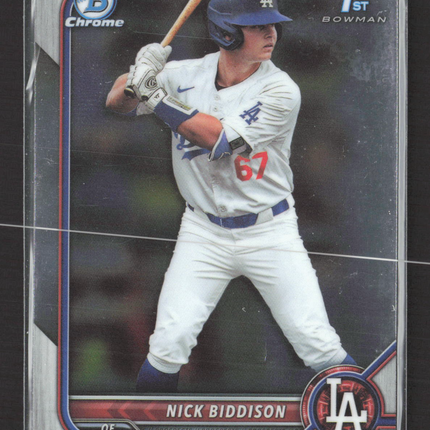 2022 Bowman Chrome Nick Biddison #BDC-165 1st Bowman