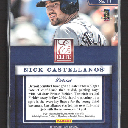 2014 Panini Elite Elite Series Nick Castellanos #11 RC