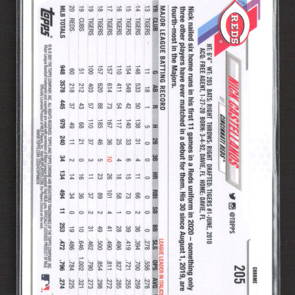 2020 Topps Chrome Eugenio Suarez Nick Castellanos #205 X-Fractor