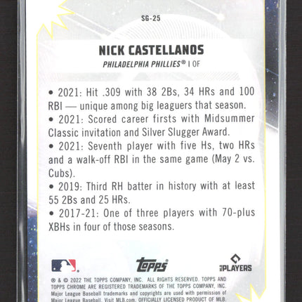 2022 Topps Chrome Sonic Galactic Nick Castellanos #SG-25