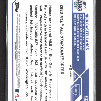 2023 Topps Chrome Nick Castellanos #ASGC-15