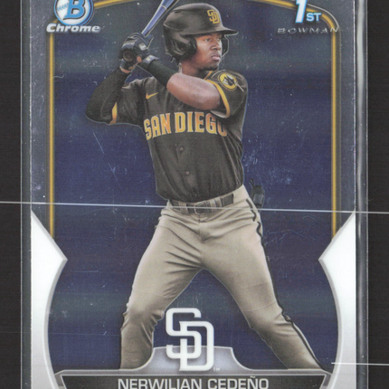 2023 Bowman Chrome Nerwilian Cedeño #BCP-81 1st Bowman