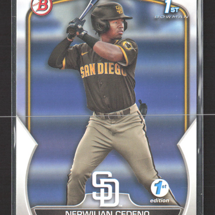 2023 Bowman Prospect Nerwilian Cedeno #BPPF-81 1st Edition 1st Edition