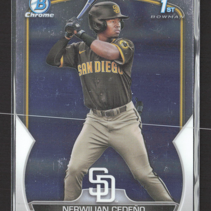 2023 Topps Bowman Chrome Nerwilian Cedeño #BCP-81 1st Bowman