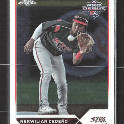 2023 Topps Chrome Pro Debut Nerwilian Cedeño #PDC-132