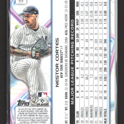 2023 Topps Chrome Cosmic Nestor Cortes #117