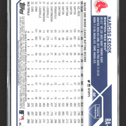 2023 Topps Chrome Narciso Crook #RA-NC RC