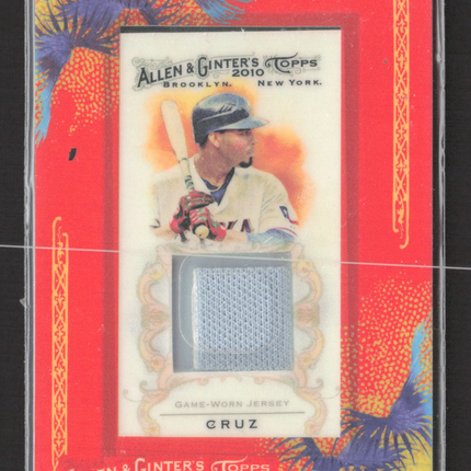 2010 Topps Allen & Ginter Nelson Cruz #AGR-NC Game-Worn Jersey