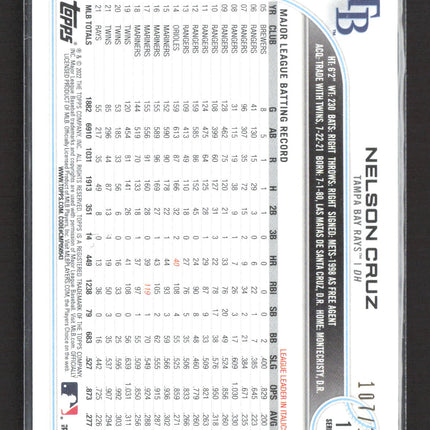 2022 Topps Series 1 Nelson Cruz #104 Red Foilboard Foil