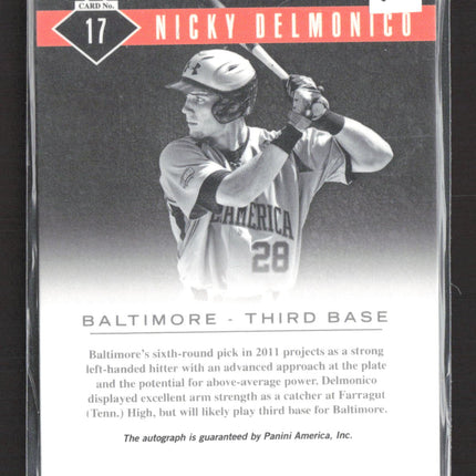 2012 Panini Limited Prospects Nicky Delmonico #17 079/399 Prospects