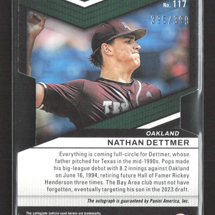 2023 Panini Elite Extra Edition Nathan Dettmer #117 395/399