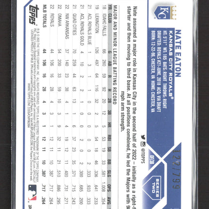 2022 Topps Series Two Nate Eaton #557 Purple Foil 122/799 RC
