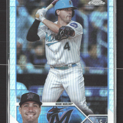 2023 Topps Chrome Update Series Nick Fortes #USC77 Blue Mojo Refractor
