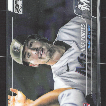 2022 Topps Stadium Club Chrome Nick Fortes #187 RC