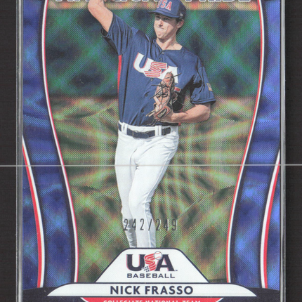 2020 Panini Donruss American Pride Nick Frasso #AP22 Holo Blue 242/249