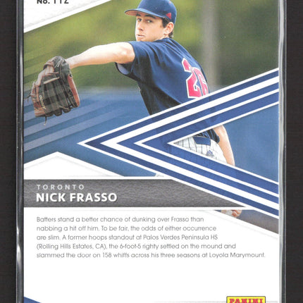 2020 Panini Elite Extra Edition Nick Frasso #112 Status Die-Cut 139/249