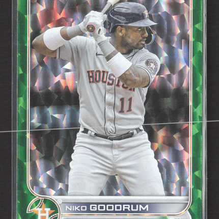 2022 Topps Update Series Niko Goodrum #US157 Green Foilboard