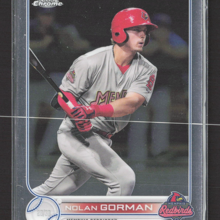 2022 Topps Chrome Pro Debut Nolan Gorman #PDC-15