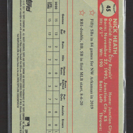 2021 Topps Chrome Nick Heath #45 RC