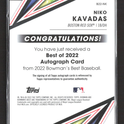 2022 Bowman's Best Niko Kavadas #B22-NK Auto