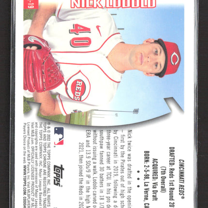 2022 Topps Chrome Youthquake Nick Lodolo #YQ-19 RC