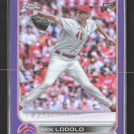 2022 Topps Chrome Update Nick Lodolo #USC123 Purple RC