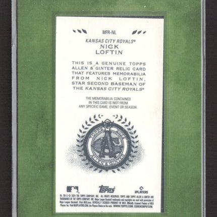 2024 Topps Allen & Ginter Nick Loftin #MFR-NL RC jersey