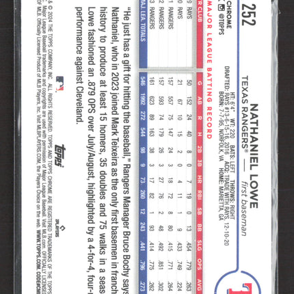 2024 Topps Chrome Nathaniel Lowe #252