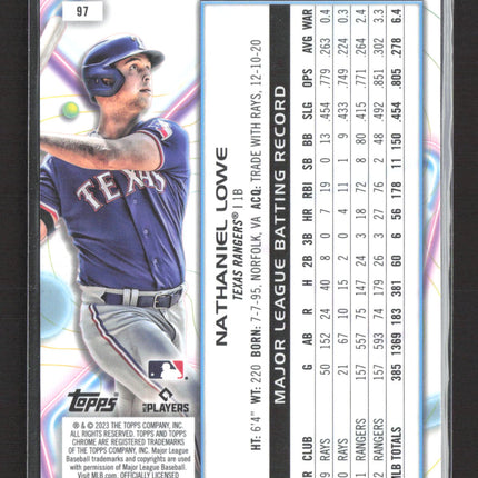 2023 Topps Chrome Cosmic Nathaniel Lowe #97