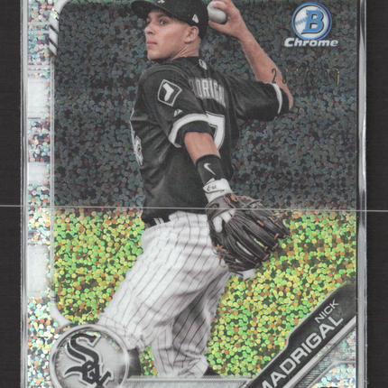 2019 Bowman Chrome Nick Madrigal #BCP-63 Speckle Refractor