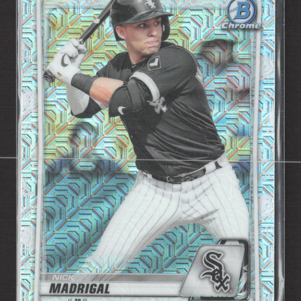 2020 Bowman Chrome Nick Madrigal #BCP-101 Mojo Refractor