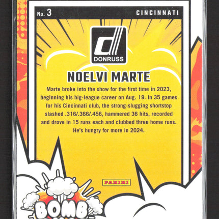 2024 Donruss Bomb Squad Noelvi Marte #3