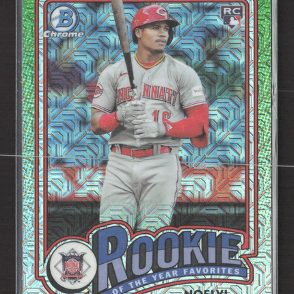 2024 Bowman Chrome Rookie of the Year Favorites Noelvi Marte #ROY4 Green Mojo RC
