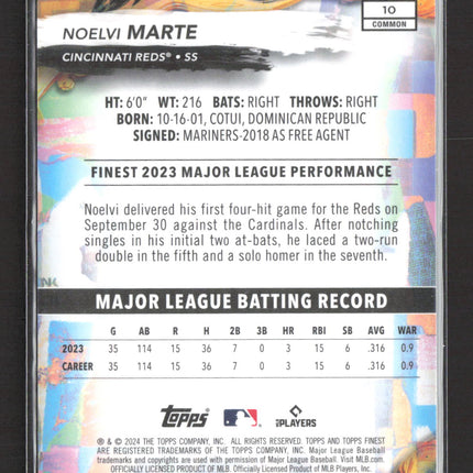 2024 Topps Finest Noelvi Marte #10 RC