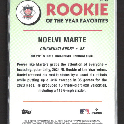 2024 Bowman Chrome Rookie of the Year Favorites Noelvi Marte #ROY4 RC