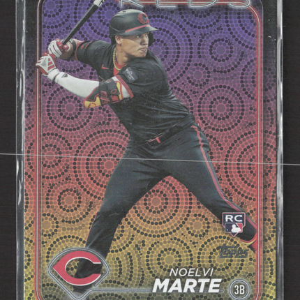 2024 Topps Series 2 Noelvi Marte #548 RC holiday