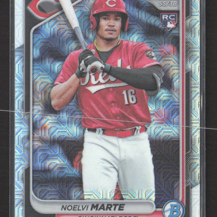 2024 Bowman Chrome Noelvi Marte #80 Mega Box Mojo Refractor RC