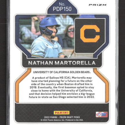 2022 Panini Prizm Draft Picks Nathan Martorella #PDP150