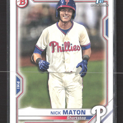 2021 Bowman Nick Maton #BP-5