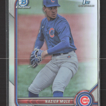 2022 Topps Bowman Chrome Draft Nazier Mule #BDC-77 Refractor